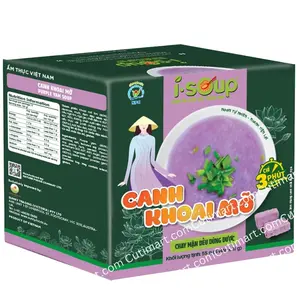I-Soup Purple Yam Soup Freeze Dried Instant Soup (Canh Khoai Mỡ) - 55g / 1.94oz