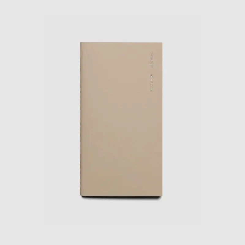 Cloth & Paper Travel Notebook Pocket Plus - Soft Touch Covers, Gold Foil Stamping, 64 Pages, 3.2" x 6" Size, Ideal for Travel & Daily Tasks - Fill Blank Journal