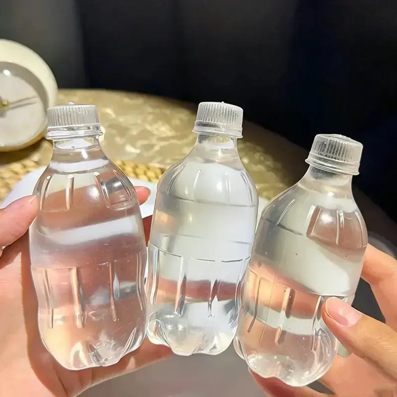 [Ready Ship] Cute Transparent Maltose Mineral Water Bottle Soft Squishy Toy I Slow Rising Shapeable TPR Squeeze Stress Relief Fidget For Anxiety, ADHD & Hand Therapy I Fun Sensory ASMR Desk Toy For Kids Adults Office Home | Viral Trending Clear Fidgets