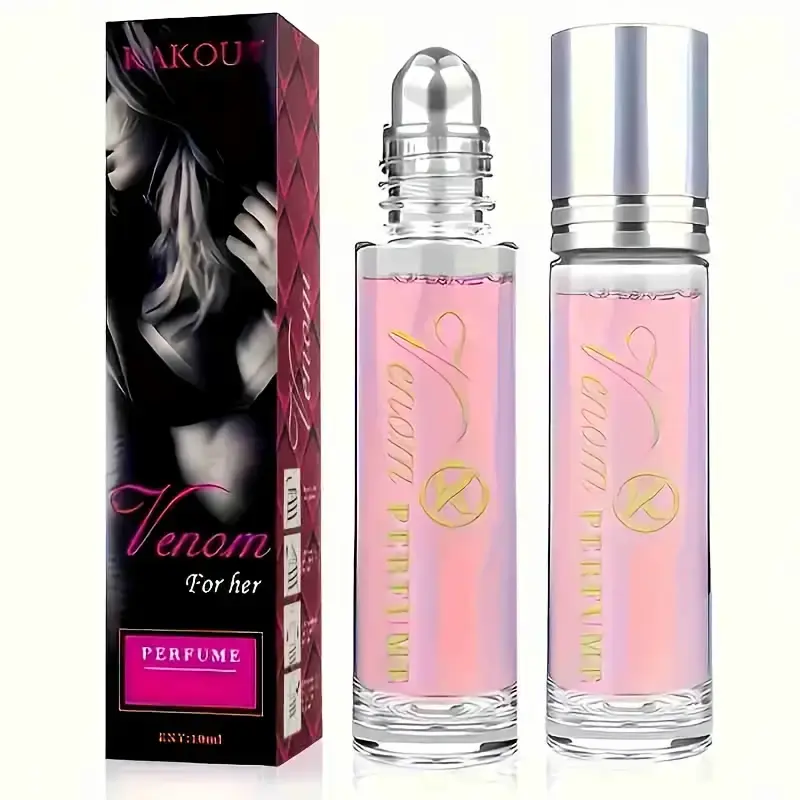 Pheromone Perfume Roll-On for Women with Essential Oils, Long-Lasting Fruity Floral Scent - Travel Size Beauty Products, Ideal Love Gift & Womens Gifts, Elegant Scent, Gifts For Women