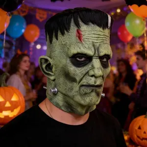 1931 Movie Realistic Frankenstein Mask, Premium Latex Horror Monster Costume Mask for Halloween, Cosplay, Haunted House, Adult Size couple gifts party