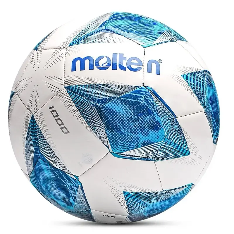 MERAZO FA1000 Size 5 Training Football Ball for Adults, Molten Aerodynamic Design, TPU Leather Soft Touch, 11-a-Side Matches & Casual Play, Better Flight, Enhanced Grip, Durability, Versatile Use for Clubs, Football Balls, Better Flight Characteristics, T