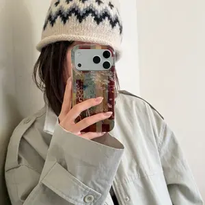 Apple iPhone 17 Series Protective Case, Decorative Phone Protector, Smartphone Protector, New Oriental Ink Painting Patchwork Design, Compatible with iPhone 17/17pro/17promax/air/iPhone 16/16pro/16promax/iPhone 15/15pro/15promax