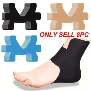 8-Pack Ankle Support Bracelets, Adjustable Stability Straps with Elastic Pre-Cut Bands, Breathable Design for Sports & Fitness