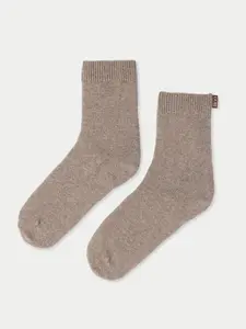Organic Color Cashmere Unisex Jersey Knit Bed Socks