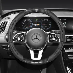 Car Steering Wheel Cover For Mercedes Benz A B C E S V Class GLB GLC GLE Sprinter Pilot SLK SLC W203 W204 ML Vito W176 W205 AMG