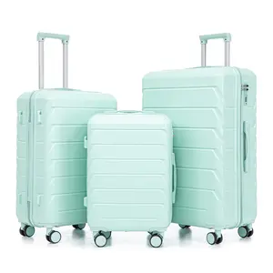 20"/24"/28" 3 pcs/set in ABS Spinner Wheel Luggage, Matching Color , With Combination Lock