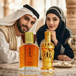 Arabian Dubai Style Unisex Perfume Set - Long-Lasting Luxurious Floral Fruity Woody Women's Fragrance & Fresh Floral Musk Men's Fragrance - Holiday Birthday Anniversary Gift Exquisite Bottle Design 3.4 oz