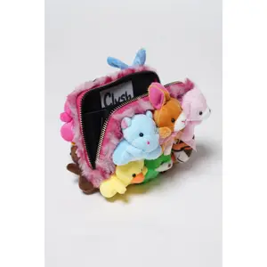 Clush Apparel Kawaii Animal Women's Wallet - Handmade Zipper Pouch Wallet, Birthday Gift for Women, Festival & Concert Accessory, Animal Women's Wallets