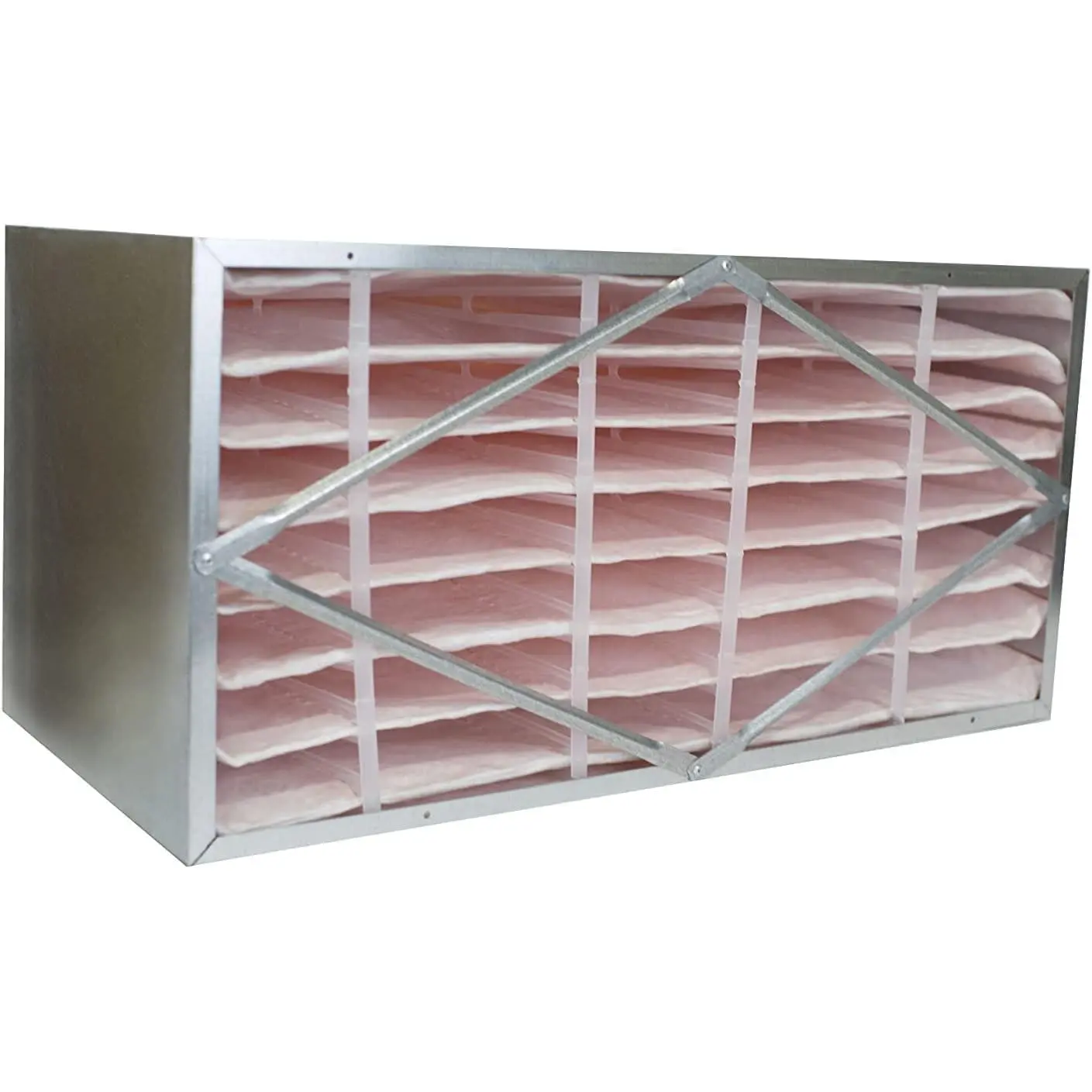Filterbuy 12x24x6 Air Filter MERV 13 Optimal Defense No Header (1-Pack), Rigid Cell Box Filters HVAC (Actual Size: 11.38 x 23.38 x 5.75 Inches)