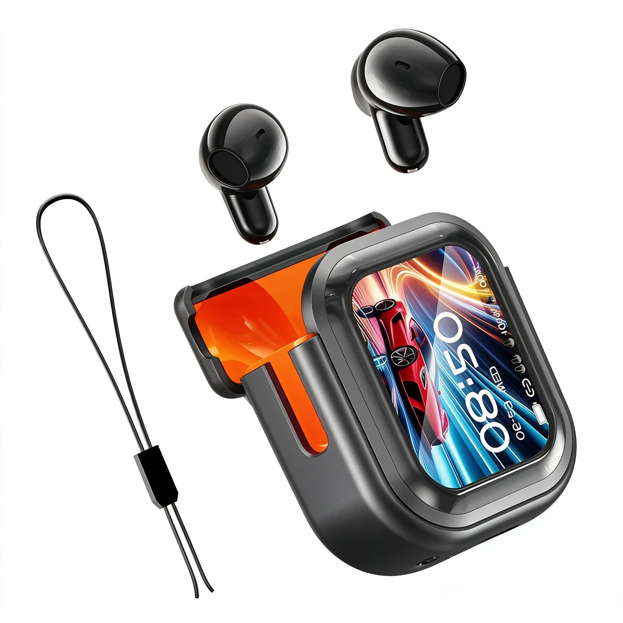 Boyfriend Gifts for Him – Bluetooth 5.4 ANC Earbuds with LED Digital Display, Hi-Fi Bass Stereo, IPX6 Waterproof, 24H Battery, Smart Voice Assistant, ENC Mic & Fast-Charge Case – For Commute & Outdoor Sports
