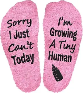 Pregnancy Socks Funny for Mom To Be Soft & Comfortable One Size Fits Most Gifts for New Moms First Time Moms Birthday for Expecting Moms