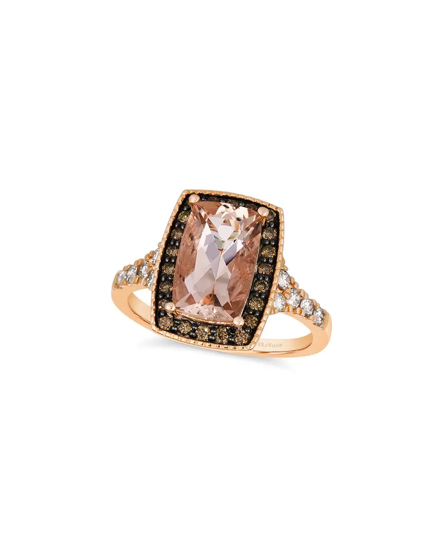 Le Vian® Peach Morganite™ 14K Rose Gold 2.77 ct. tw. Diamond & Morganite Ring