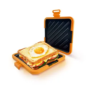 Silicone Sandwich Maker, Microwave Press Toastie, Reusable Bag, Grilled Cheese Panini, Healthy Meal Prep, Non-Stick, Oil-Free Cooking, Sandwich Toaster