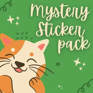 Mystery Sticker pack! 5 Cat Stickers for $5