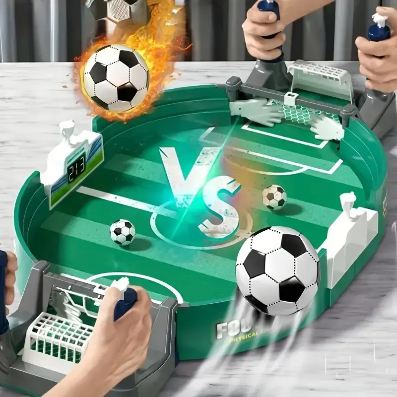 1 x Desk-Size Soccer Table Interactive Toy - Relaxing Indoor Football for Kids, 2-Player Sports Toy with 4 Balls, Endurance Training, Children Development, Logical Thinking Building, Parent-Child Family Gathering Necessity, Halloween Thanksgiving Gift
