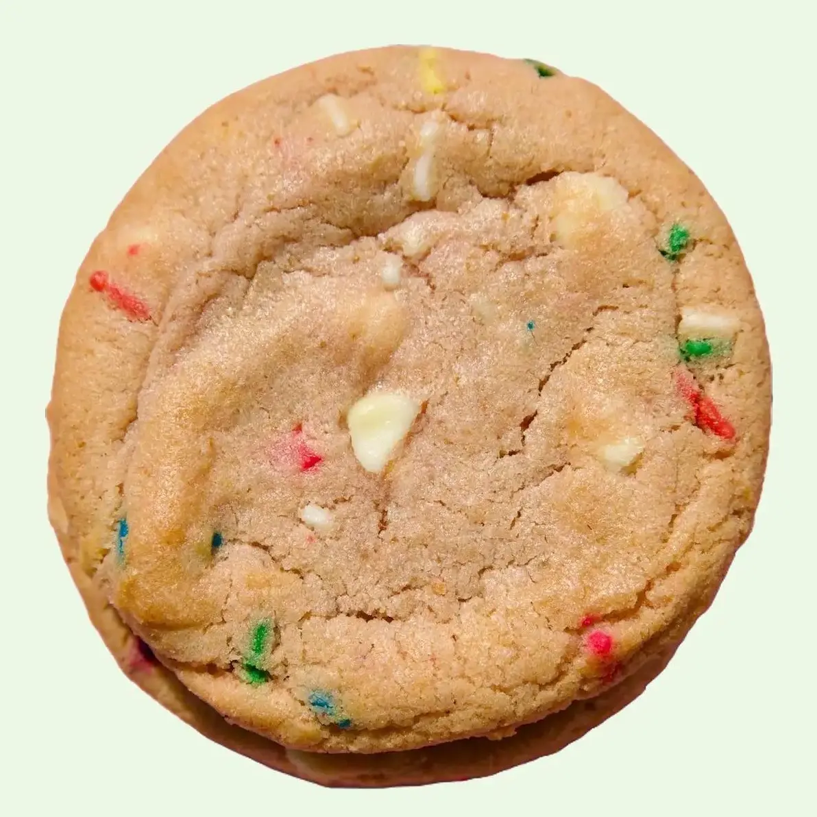 Detroit Cookie Co- Birthday Cake Cookie- Funfetti Cake, White Chocolate Chips and Rainbow Sprinkles, 3oz