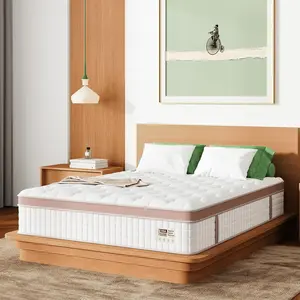 FlexPedic 12-14'' Hybrid Mattress, Full/Queen/King, Extra Firm Gel Memory Foam & Pocket Springs for Pressure Relief & Motion Control, Fiberglass Free