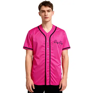 Men's Baseball Jerseys 90s Next Friday Craig Jones Pinky's Record MovieDay Sewing embroidery Retro fashion style S-XXL pink Outdoor sportswear Daily training attire match day Fan clothing high quality polyester sports top