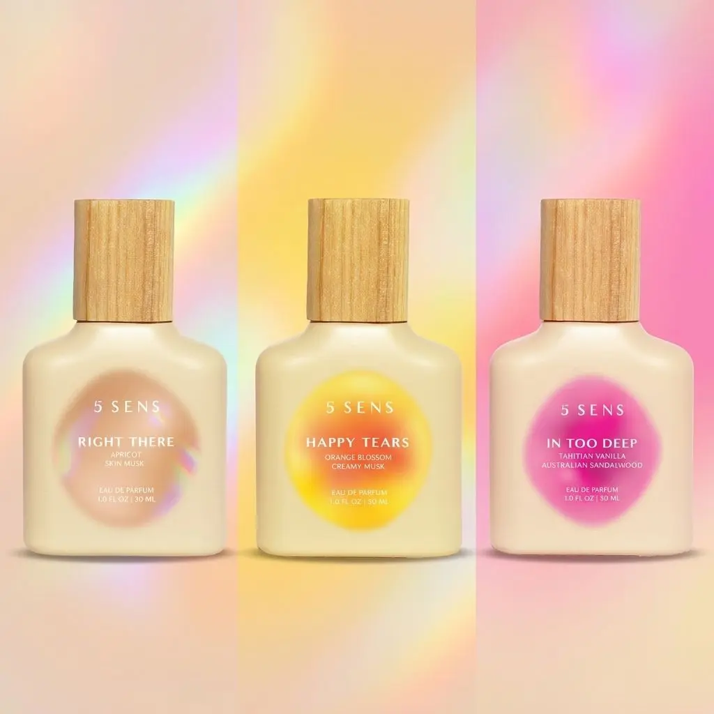 5 SENS Mood Trio Gift Set – Right There, In Too Deep & Happy Tears Eau de Parfum 30mL | Clean Vegan Perfume Bundle