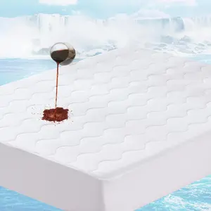 Cooling Mattress Pad for Hot Sleepers, Waterproof & Cool-to-Touch Mattress Topper with Arc-Chill 3.0, TriSupport 3D Grid, Breathable Soft Fluffy Feel, Machine Washable, Deep Pocket Up to 21"