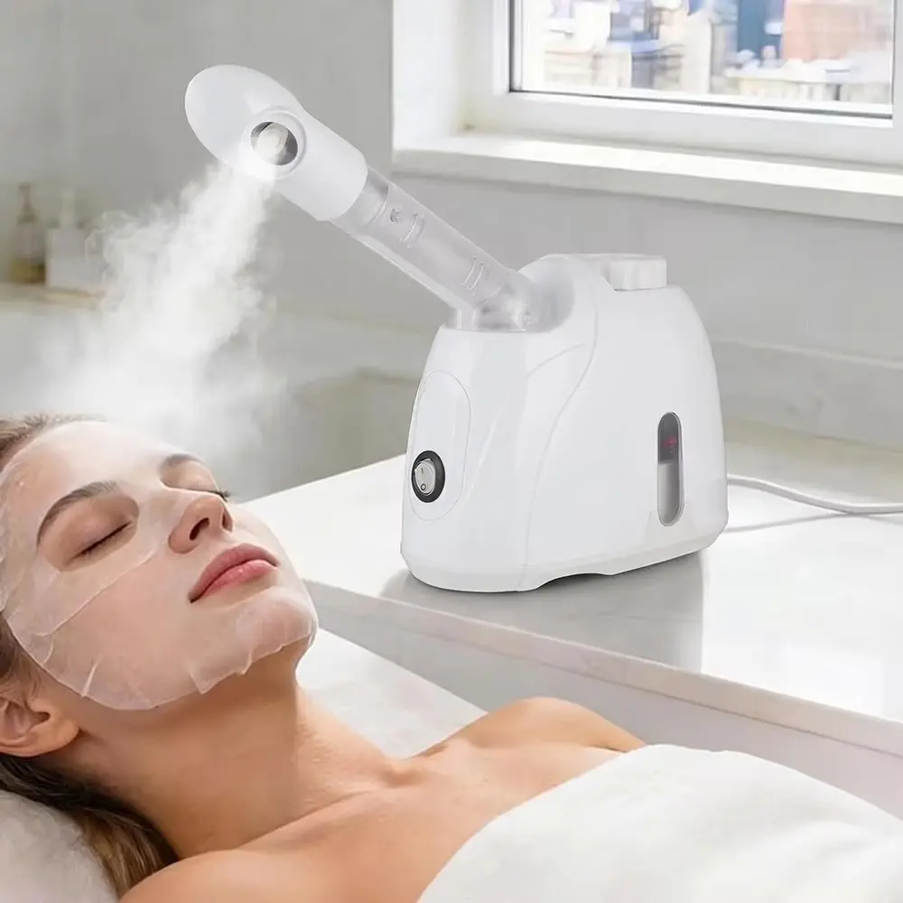 Kskin Gold Rice Facial Steamer, Large Capacity Hot Spray, Hydrating Mist, Deep Nourishment, Home Face Care, Facial Care Instrument, Facial Beauty Machine, Beauty Steam Device, Skin Care Machines, Beauty Equipment