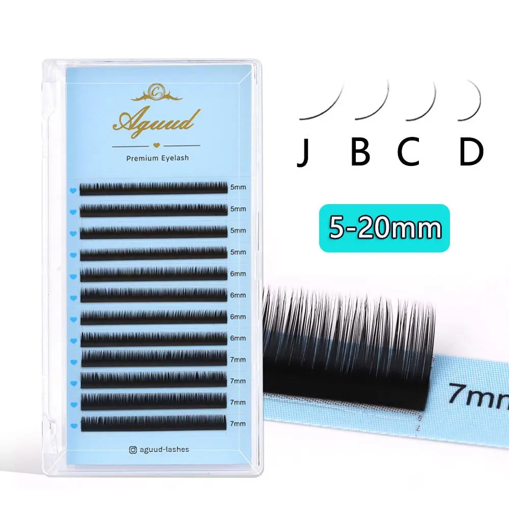 AGUUD J B Curl Lower Lashes 0.03/0.05/0.07/0.10/0.15/0.20 Mix5-7mm Cashmere Volume/Classic Eyelash Extension Under Bottom Lashes 2026 New