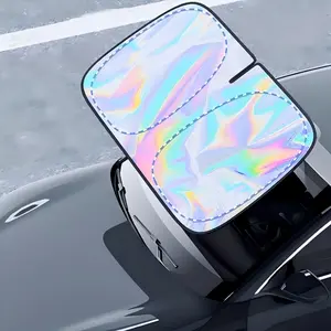 SEAMETAL Foldable Anti-UV Windshield Sunshade for Sedan SUVs, 99% UV Protection, Reflective Cooling, Multipurpose Car Front Window Heat Protector, Automotive Exterior Accessory