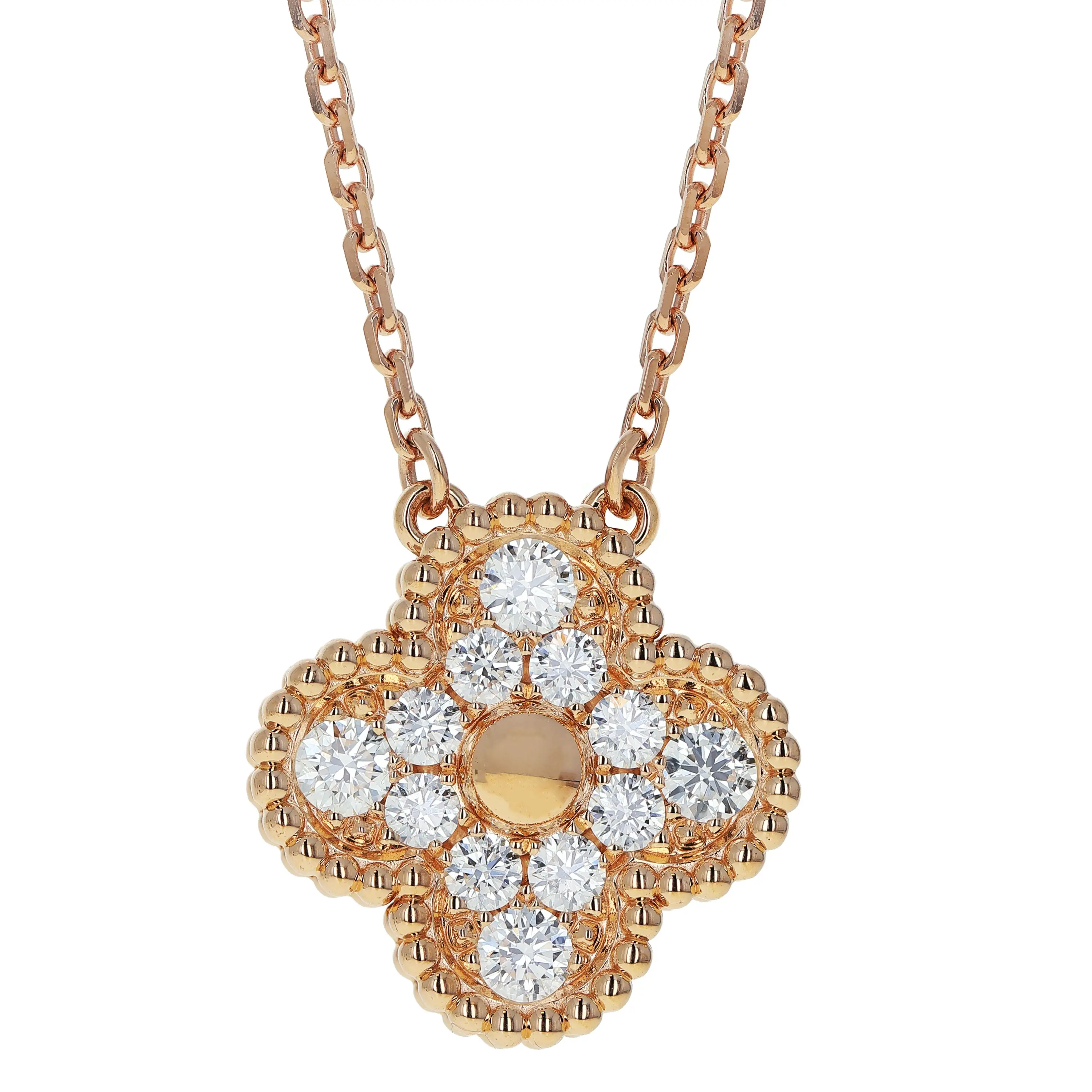Pre-owned Van Cleef & Arpels Vintage Alhambra Pendant Necklace