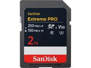 SanDisk Extreme Pro 2TB Secure Digital Extended Capacity (SDXC) Memory Card Model SDSDXXD-2T00-GN4IN