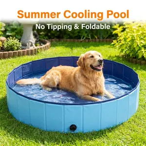 Outdoor bathing tub for children, pet dog and cat play pool, foldable bathing pool for children, universal and stowable