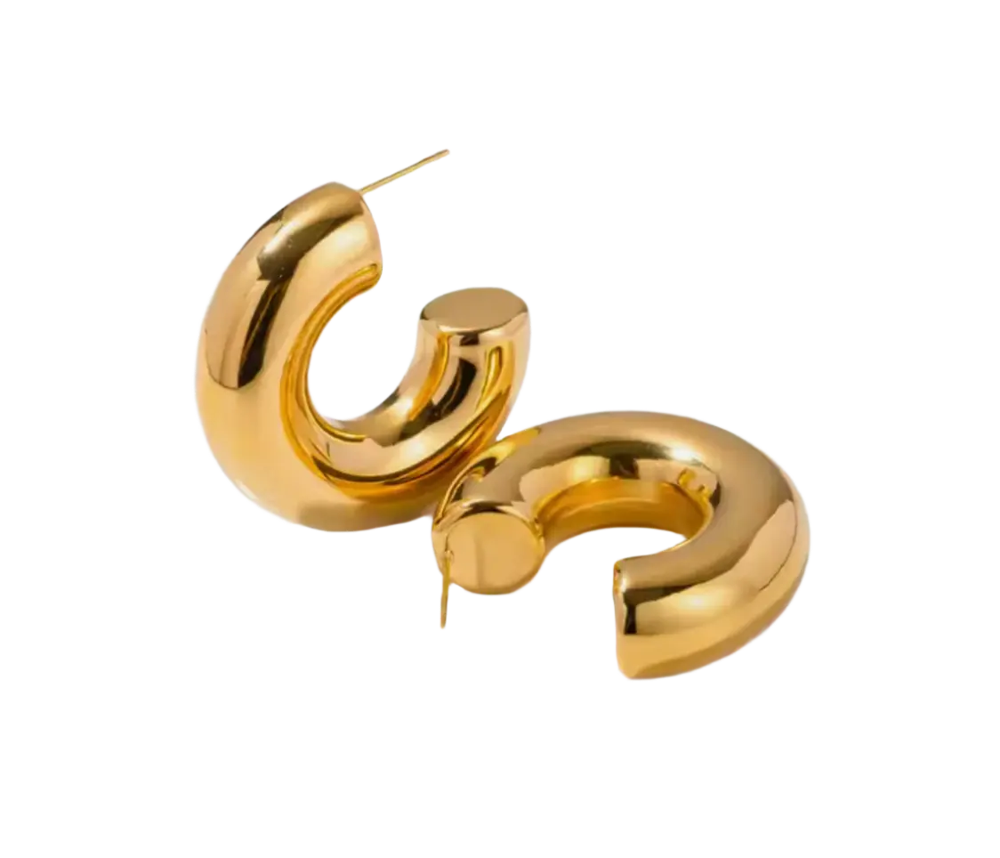 Chunky Hoop Earrings