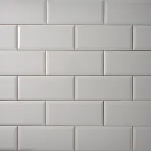 Timeless Soft Gray 4x10 Beveled Ceramic Tile Glossy