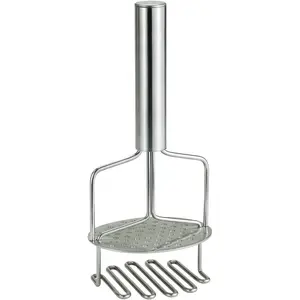 Dualaction potato masher and ricer 188 stainless steel wire masher with builtin ricer disc