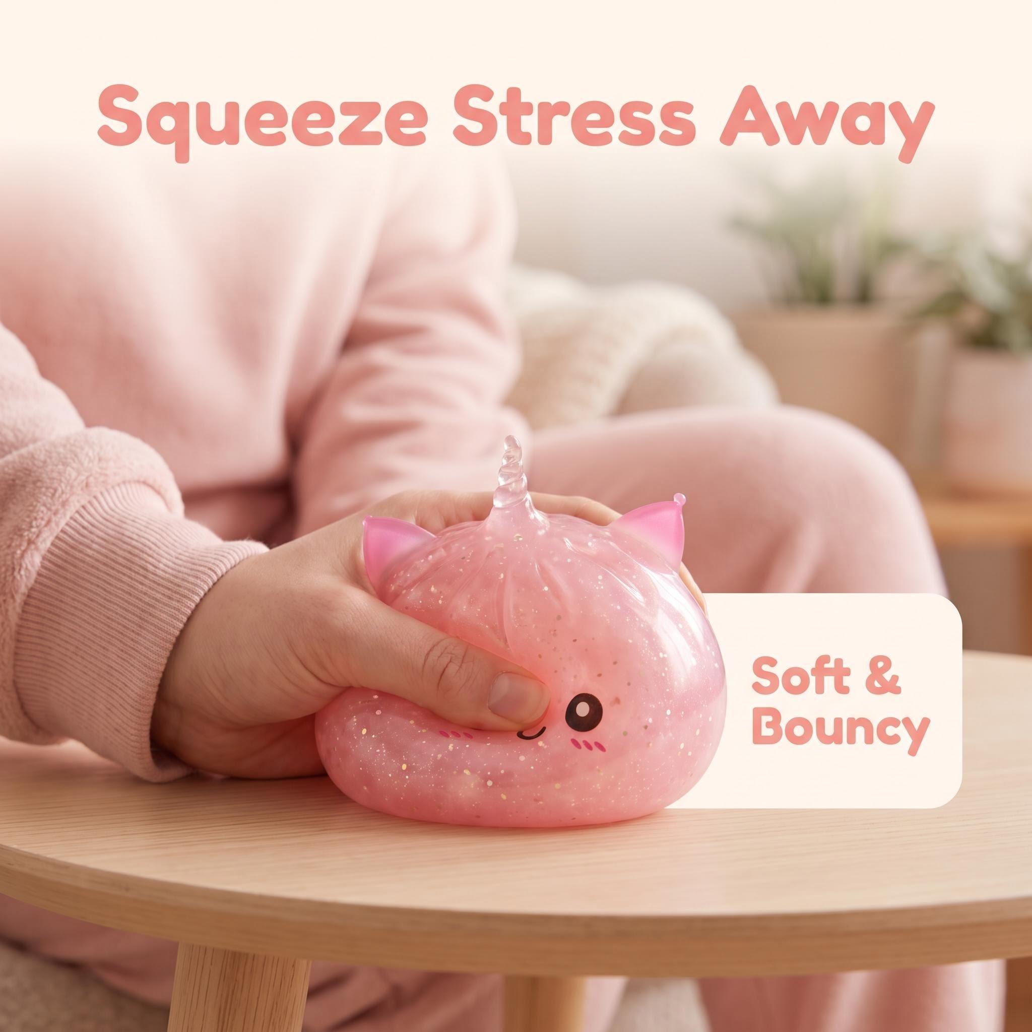 KIDGENIUS Kawaii Soft Comfortable Squeeze Unicorn Bun Squishy Toy - Durable Non-Toxic Odorless Unisex Sensory Fidget, Colorful Squishy Dumpling Squeeze Stress Ball, Classroom Gift Collectible, Gift Idea KIDGENIUS Kawaii Soft Comfortable Squeeze Unicorn Bun Squishy Toy - Durable Non-Toxic Odorless Unisex Sensory Fidget, Colorful Squishy Dumpling Squeeze Stress Ball, Classroom Gift Collectible, Gift Idea