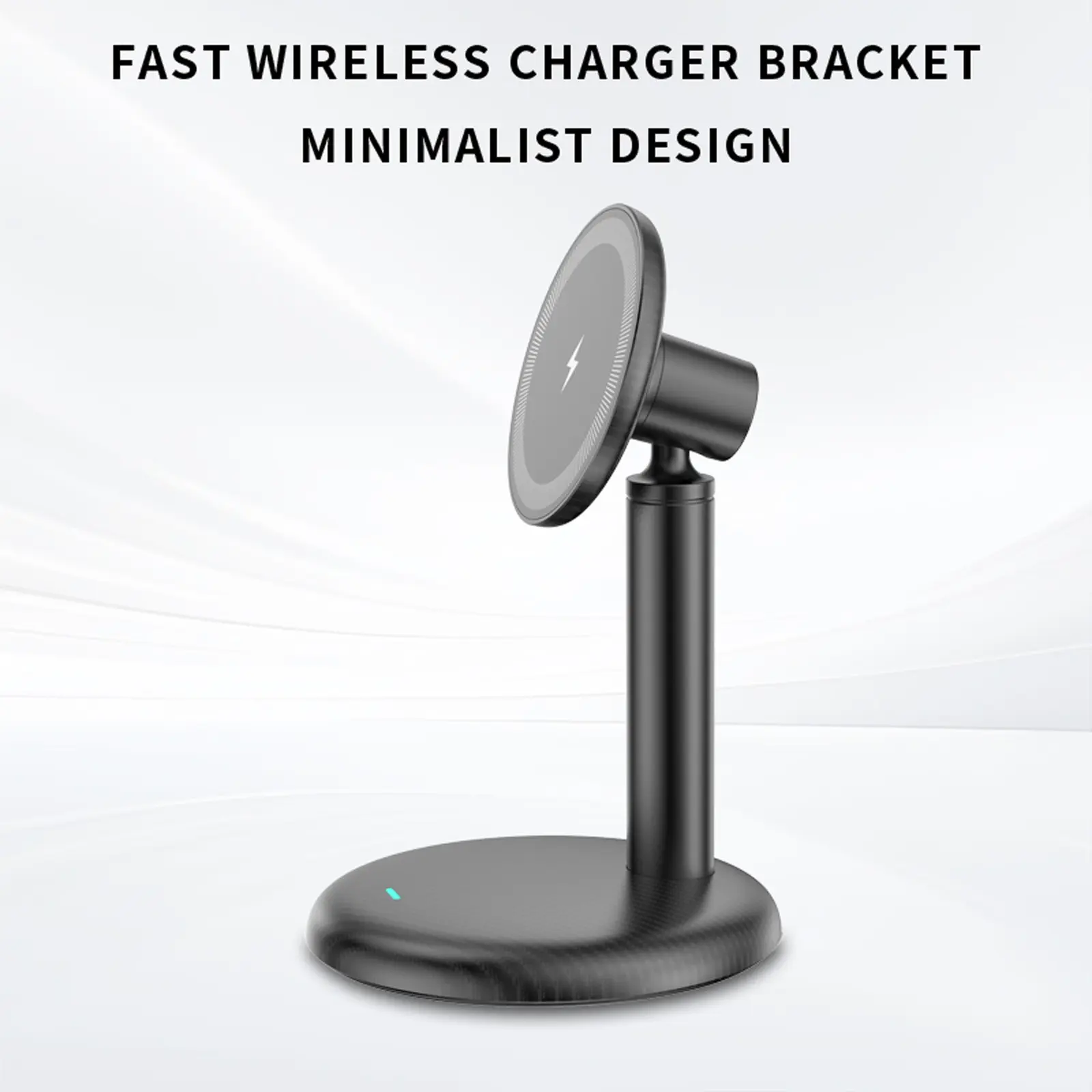 Magnetic Wireless Charger Stand, Wireless Magsafe Charger, Mag-Safe Compatible iPhone Series 17-12, Live Streaming Holder, Essential Charging Accessory