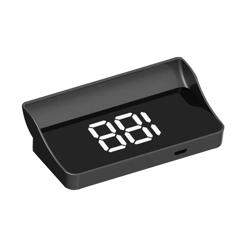 Universal Car Windshield Speedometer Projection Hud, 3.5 Inch Obd GPS Digital Speed Display, Compass Direction & Time, Speed Warning