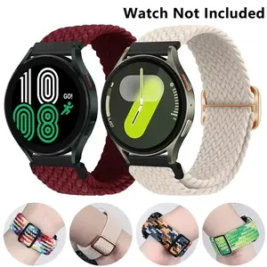 Nylon Braided Watch Band (Band Only), 20mm 22mm Smart Watch Replacement Watch Band, Wearable Accessories Compatible with Samsung Galaxy Watch