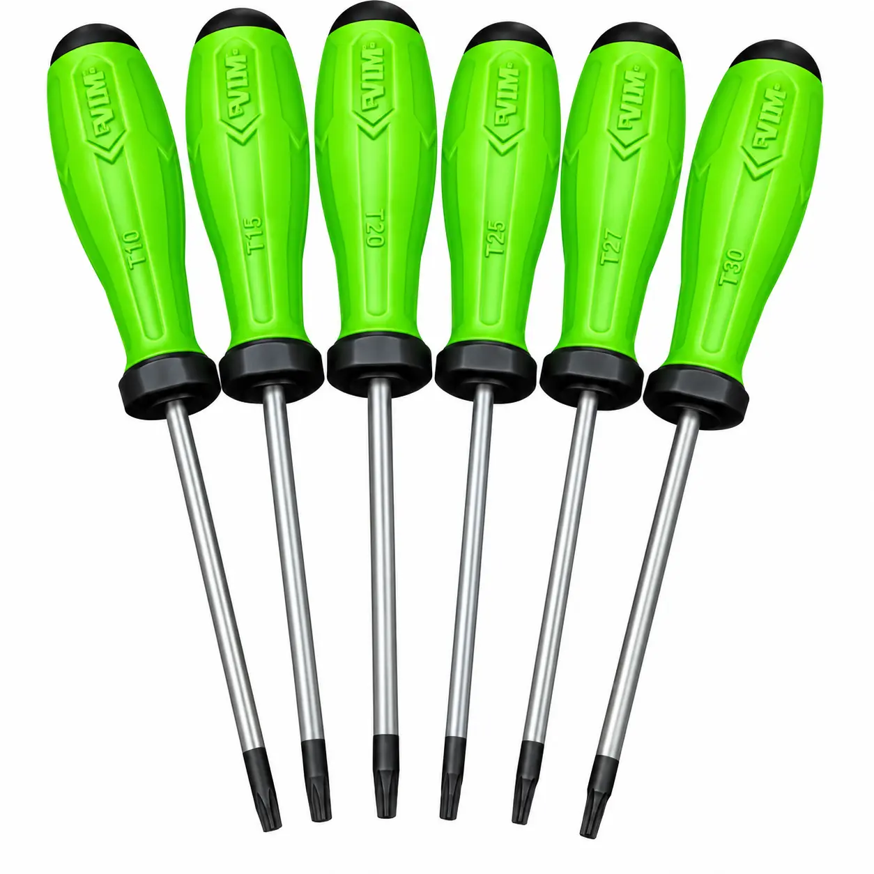 VIM Tools TX100 6-Piece TORX Screwdriver Set – T10-T30 Magnetic Tips