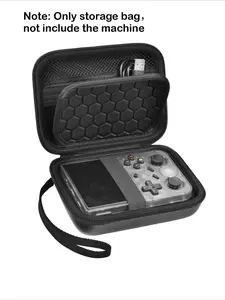 Travel Case (Box Only) Compatible with RG353V/ RG353VS/ R36S/ Game Boy Retro Handheld Game Console, Handheld Emulator Storage Holder Organizer, Storage Compartment, Android Game Console Carrying Bag