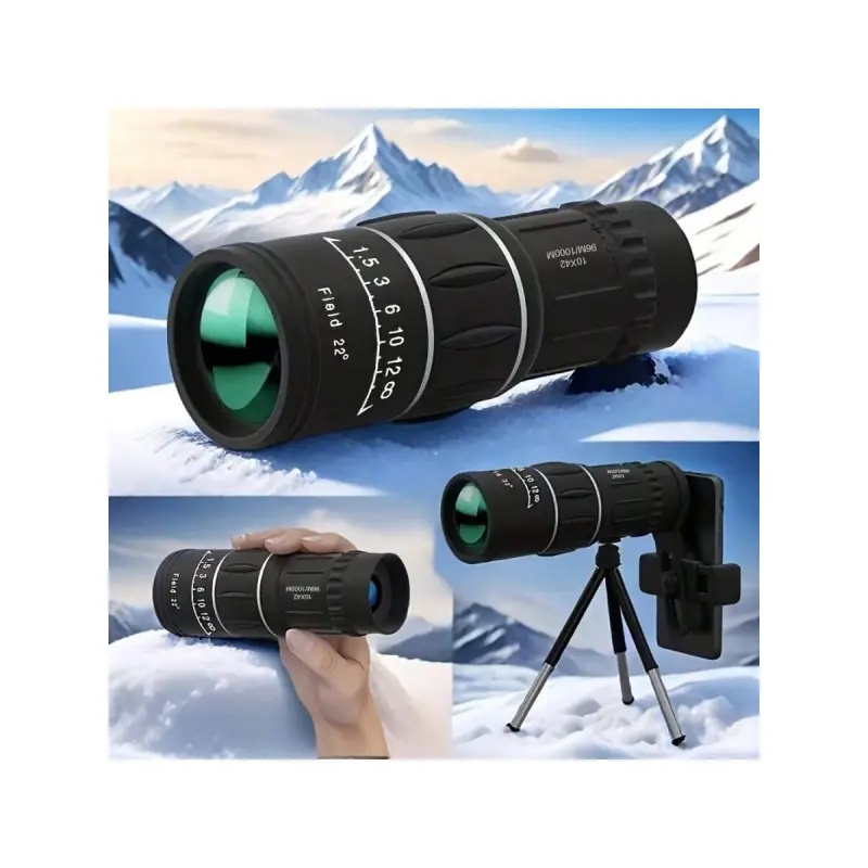 [High-Definition Monocular Telescope] 10X High-Definition Portable Monocular Telescope - Ideal for Travel & Camping, 42mm Objective Lens - Perfect Gift for Family and Friends, Outdoor Monocular Telescopes