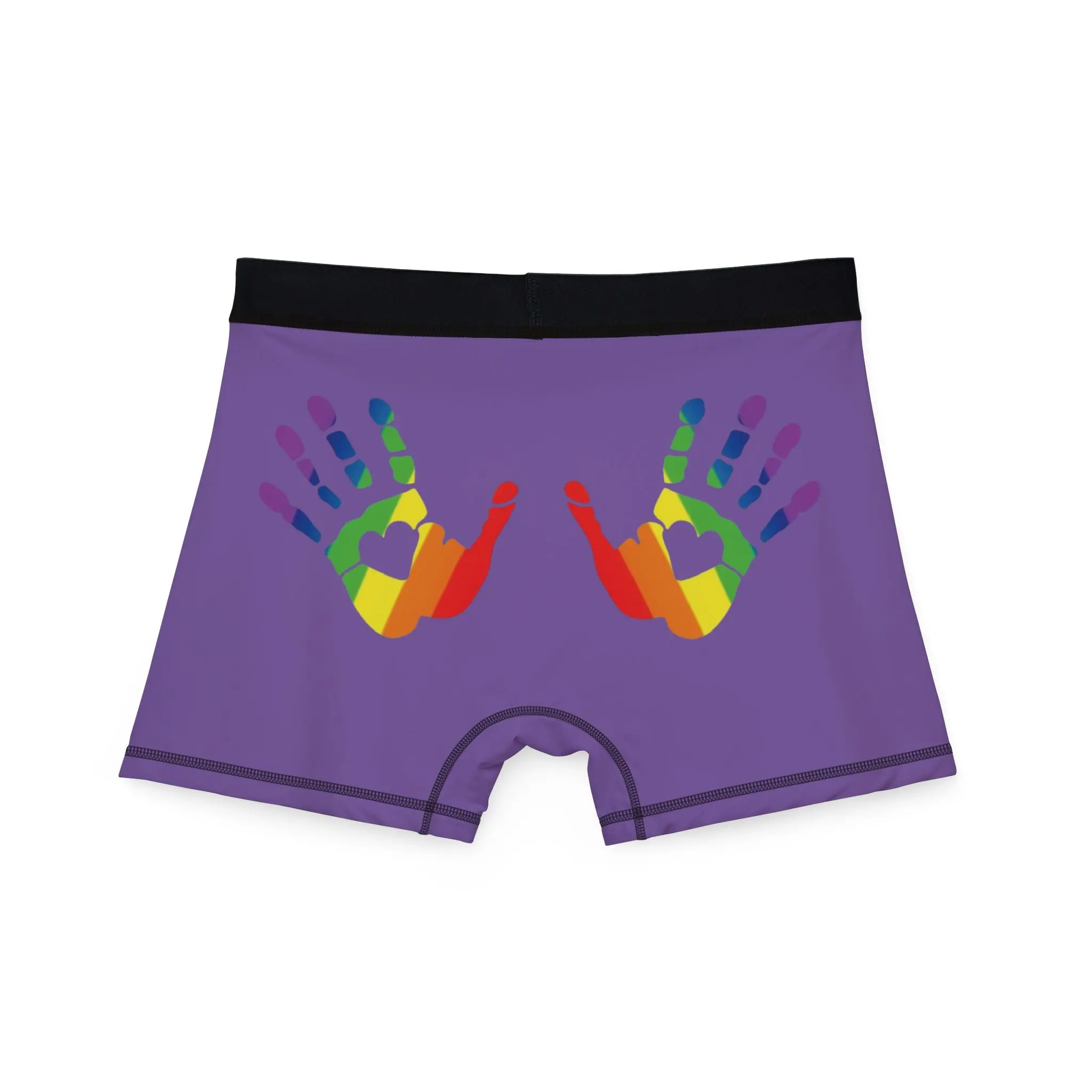 🌈🍑 Hands On & Cheeked Up for Pride Men’s Boxers (Plum & Get It)