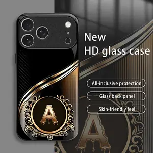 Suitable for [iPhone 17 Pro Max] Brand New Personalized Acrylic Phone Case with Custom Letters — Ultra-Slim, Drop-Resistant, Scratch-Proof — Light Luxury Business Style — Premium Acrylic Material — Trendy & Stylish 996
