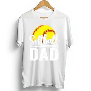 Softball Dad Direct To Film Print, DTF Print, Ready To Press Print For T-Shirts