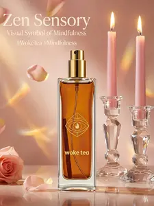 Walker Tea Sandalwood Perfume 50 ml Hua Mu Musk - A fragrance suitable for both men and women, with long-lasting fragrance, featuring an oriental scent, and ideal for daily use.Sandalwood Perfume with Real Wood Stick - Warm Unisex Woody Fragrance