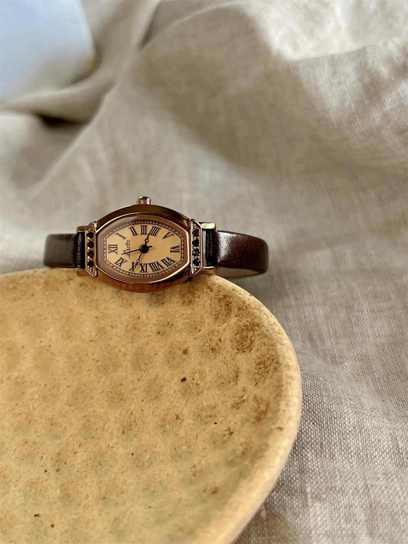 Women's Vintage Dial Quartz Analog Watch Set, Fashionable Casual Wristwatches for Women, Trendy Gift Watch, Gift
