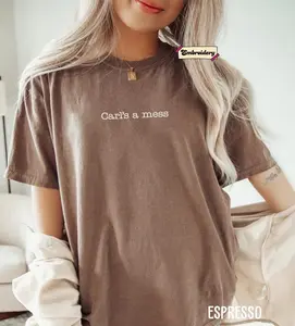 Carls a Mess Embroidered Shirt, Sweatshirt, Hoodie, Minimalist Streetwear Unisex