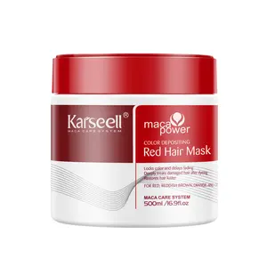 Karseell Color Depositing Red Hair Mask Color Boosting Conditioner, Hydrates and Enhances Red Tones for Color-Treated Hair 500ml 16.9floz