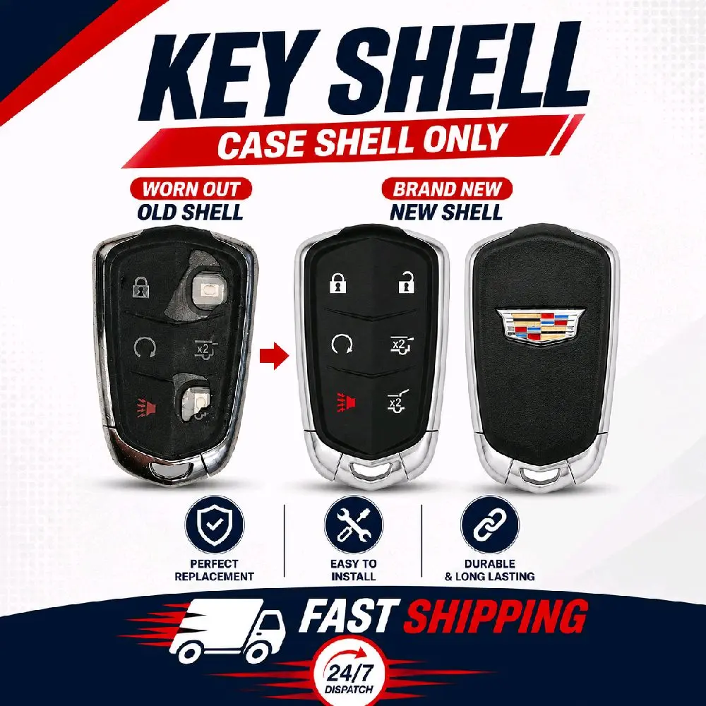Cadillac 6b key shell replacement