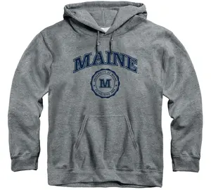 University of Maine Heritage Hooded Sweatshirt (Charcoal Grey)